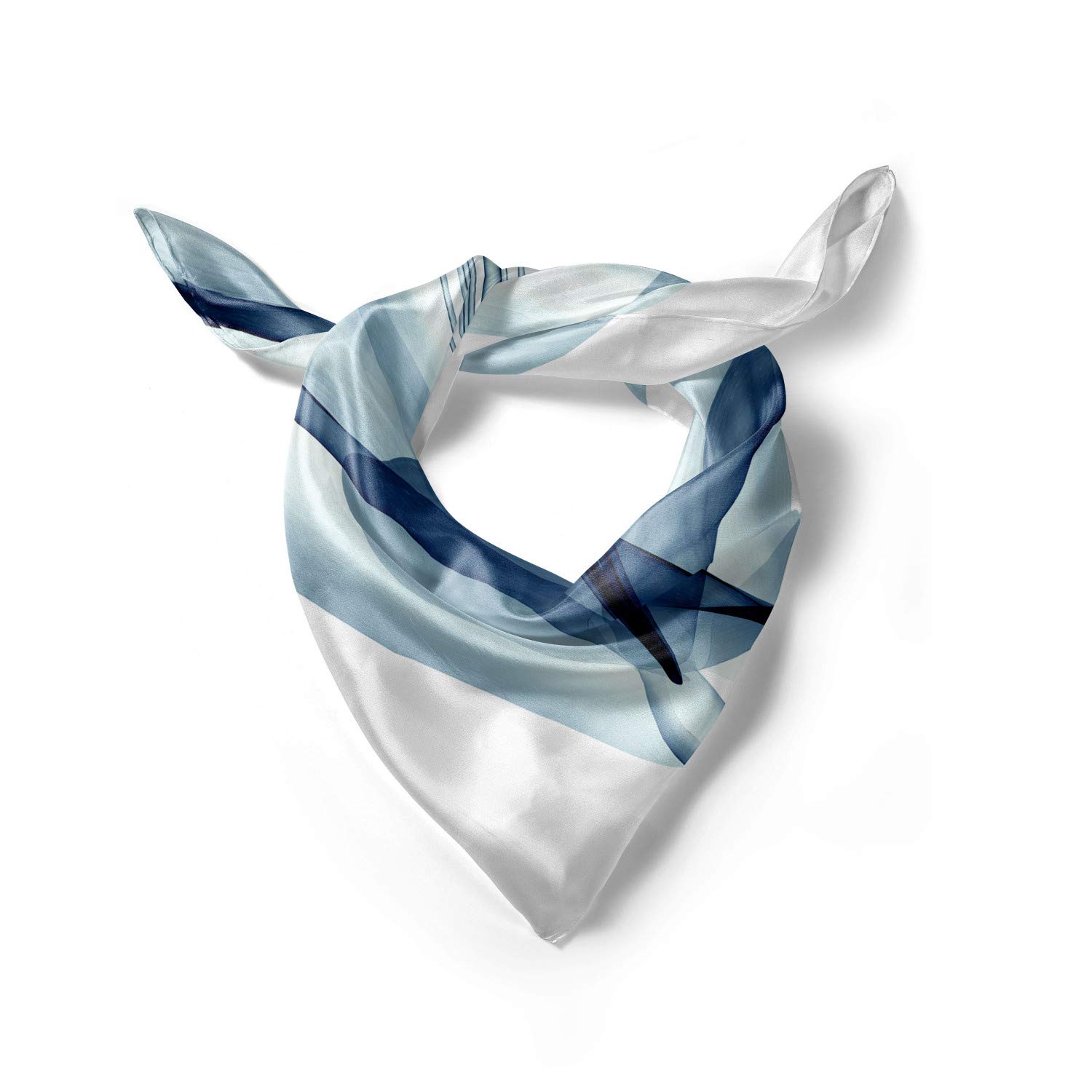 Ambesonne Nature Headscarf - Modern Floral Plants Print Hijab Scarf for Women | Lightweight Fashion Accessory for Everyday Wear, Outdoor Activities & Special Occasions