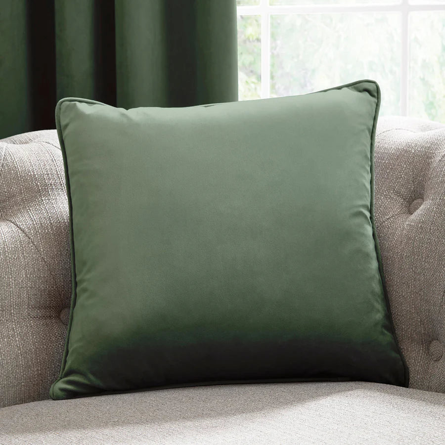 Laurence Llewelyn Bowen Montrose Cushion in Bottle Green - Luxury Home Decor Throw Pillow for Sofa, Bed & Living Room