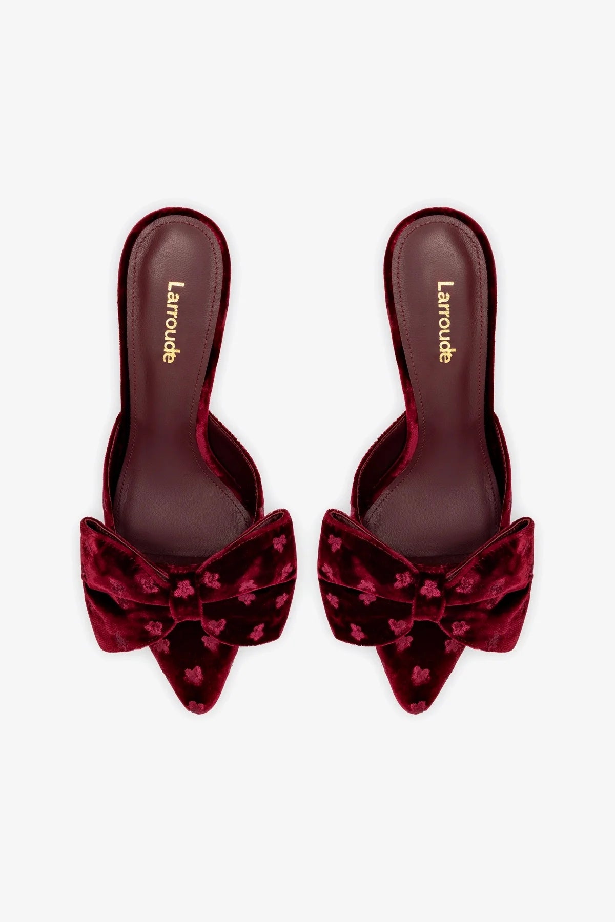 Mini Elle Pump In Wine Velvet - Women's Comfortable Low Heel Dress Shoes for Work, Party & Special Occasions