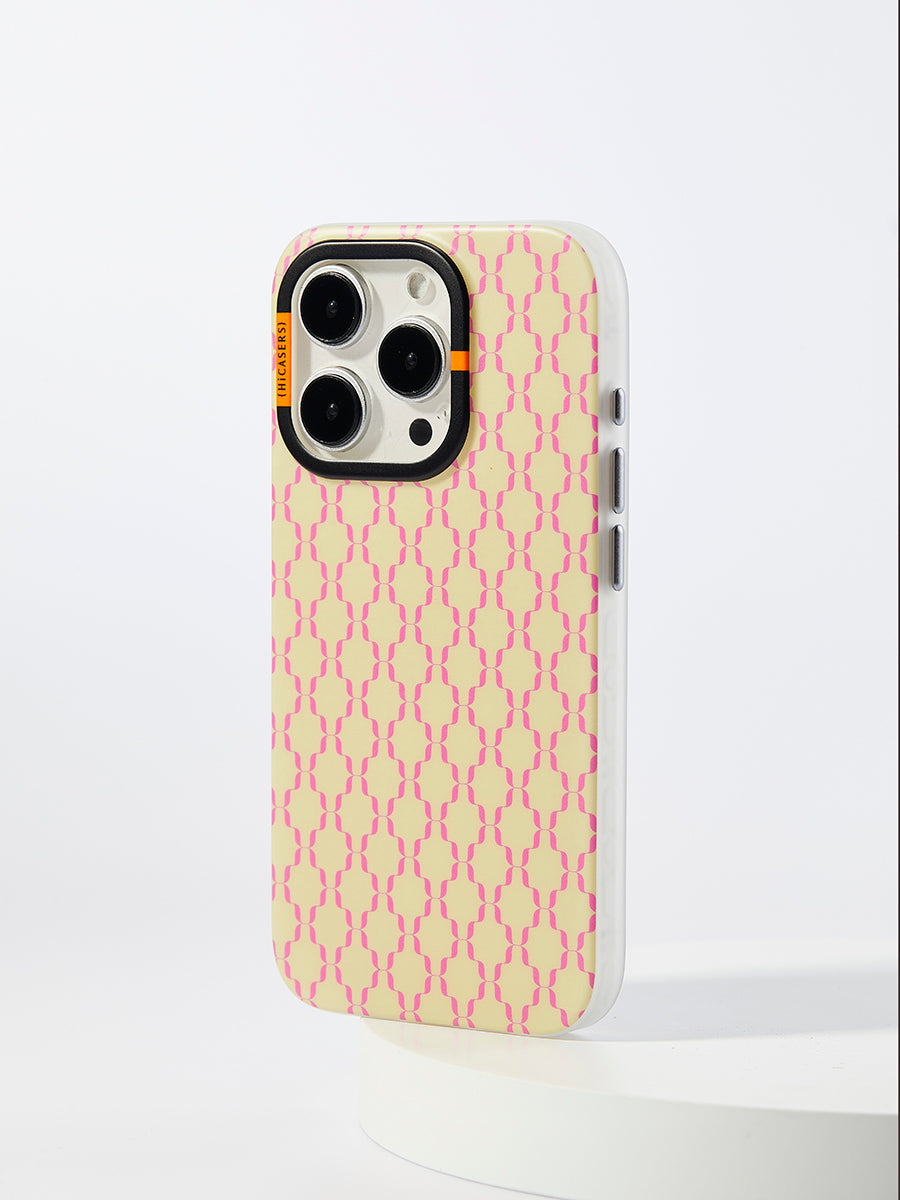 Custom Pink Coffee Logo Phone Case - Durable Protective Cover for iPhone & Samsung - Perfect for Coffee Lovers, Office & Cafe Use