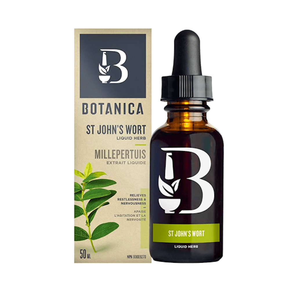 Botanica St. John's Wort Liquid Extract 50ml - Natural Herbal Supplement for Stress Relief & Mood Support - Perfect for Daily Wellness & Relaxation
