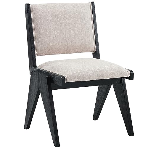 Beige Linen; Black Legs