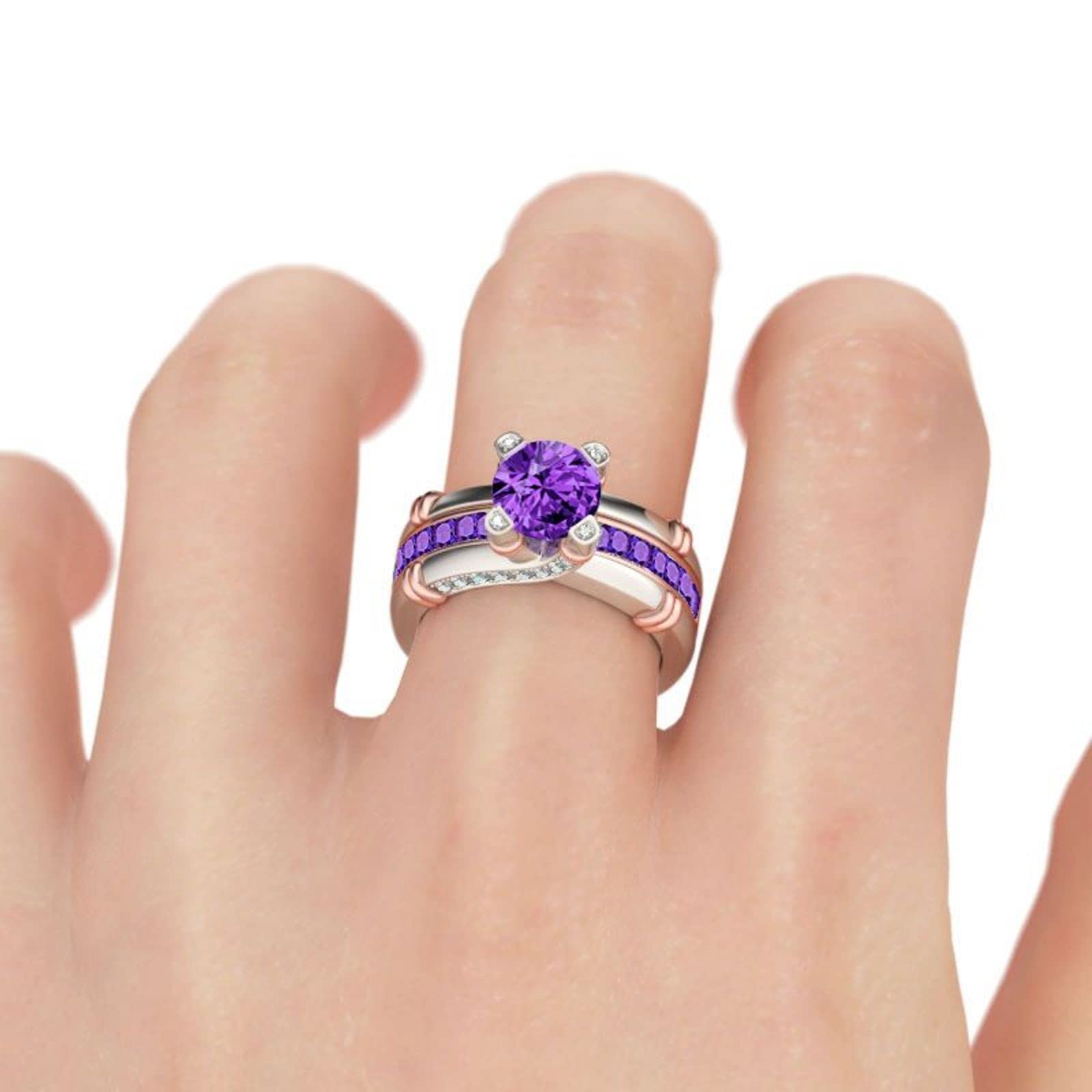 Jeulia Diamond Band Rings for Women - Sterling Silver CZ Interchangeable Ring Sets | Wedding, Engagement, Anniversary, Promise Rings & Bridal Jewelry | Perfect for Proposals, Bridal Parties & Romantic Gifts