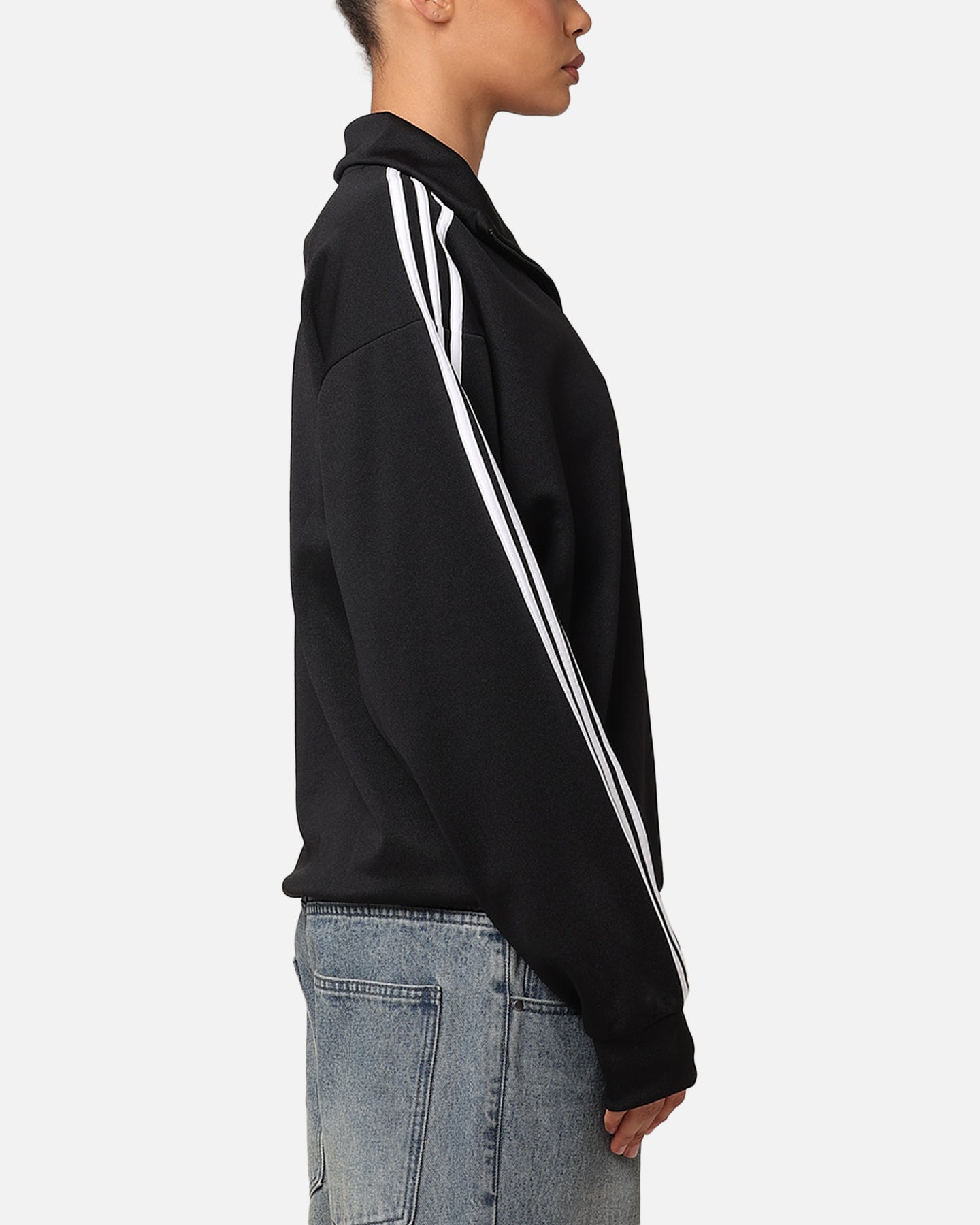 Adidas Funnel Neck Track Jacket for Men - Black Athletic Running Jacket with Zipper Pockets | Perfect for Gym, Jogging & Outdoor Sports