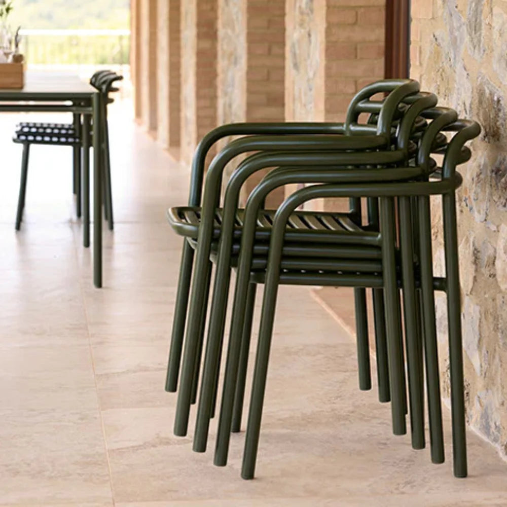 Bliss Outdoor Dining Table Set with 2 Armchairs - Patio Furniture for Garden, Backyard, Poolside & Outdoor Entertaining