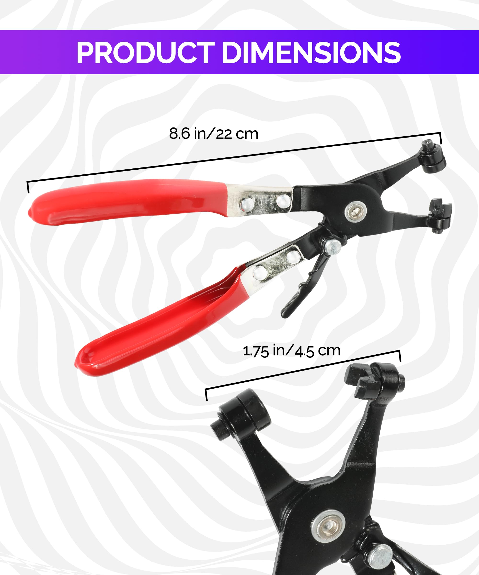 RACOONA Hose Clamp Pliers - Auto Repair Tool for Mechanics & DIY
