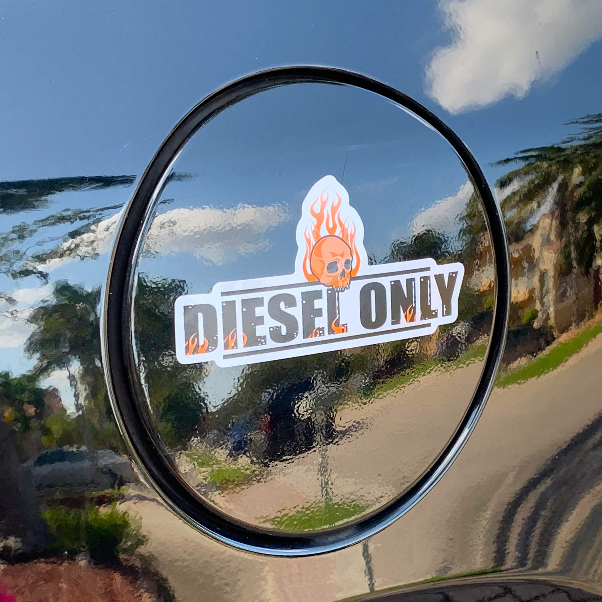 Diesel Only Fuel Gas Tank Sticker Decal - High-Quality Vinyl Decal for Trucks, Cars & Equipment - Perfect for Diesel Fuel Identification & Warning Labels