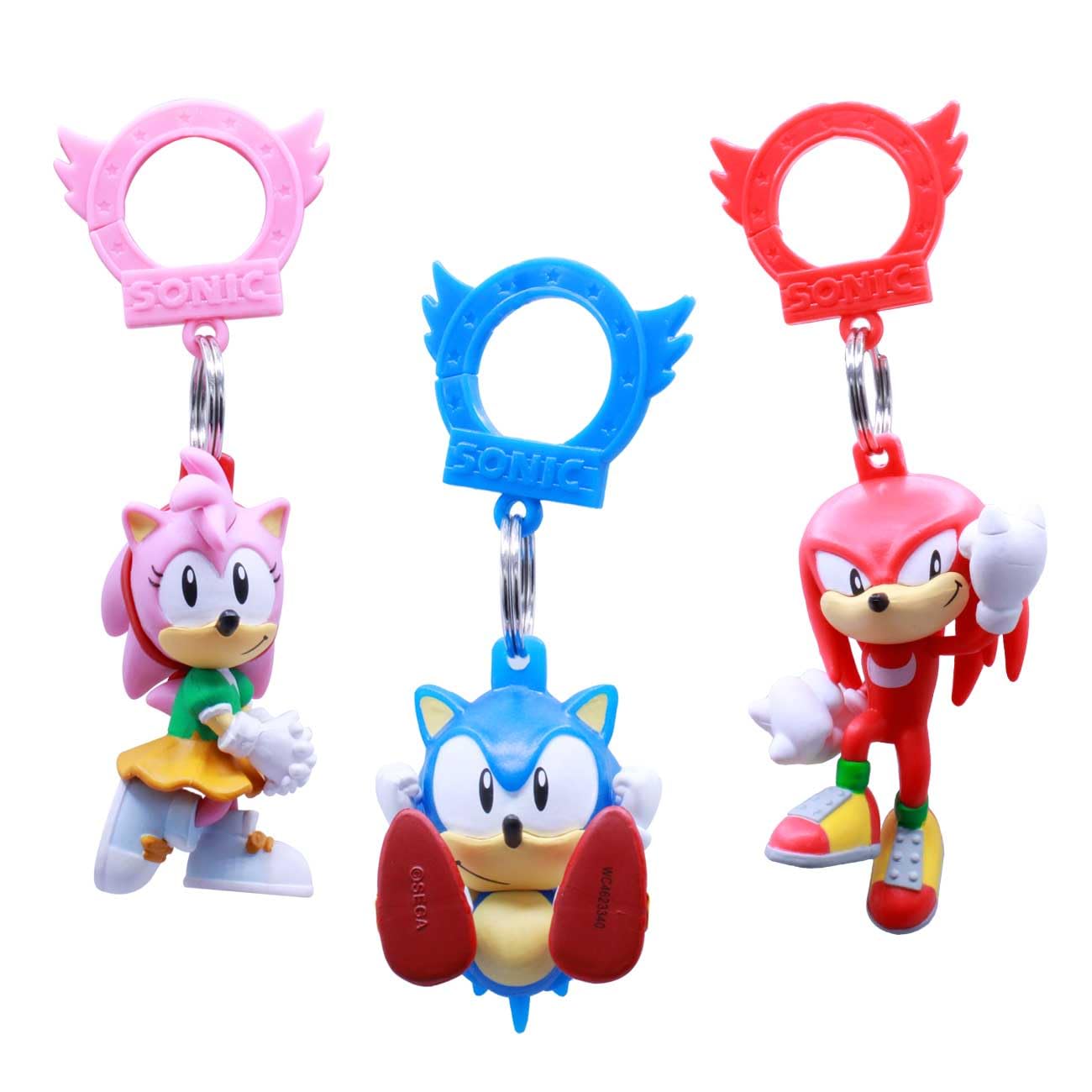 Sonic the Hedgehog Backpack Hangers (Series 5) - Fun Character Hooks for Kids School Bags, Bedrooms & Dorm Rooms - Just Toys LLC Official Licensed Product