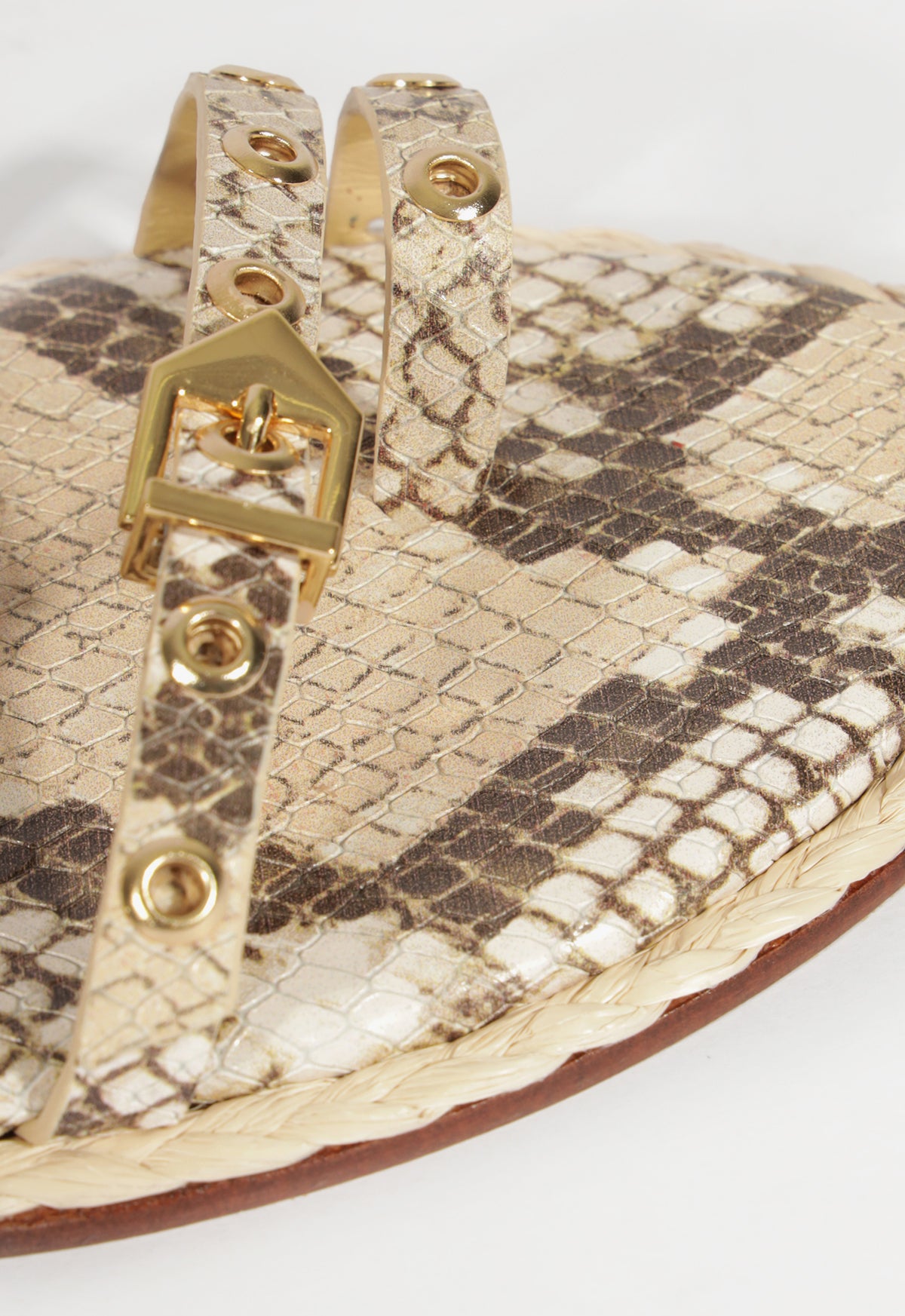 Annette Women's Animal Print Leather Sandals - Comfortable Strappy Summer Sandals for Beach, Vacation & Casual Outings
