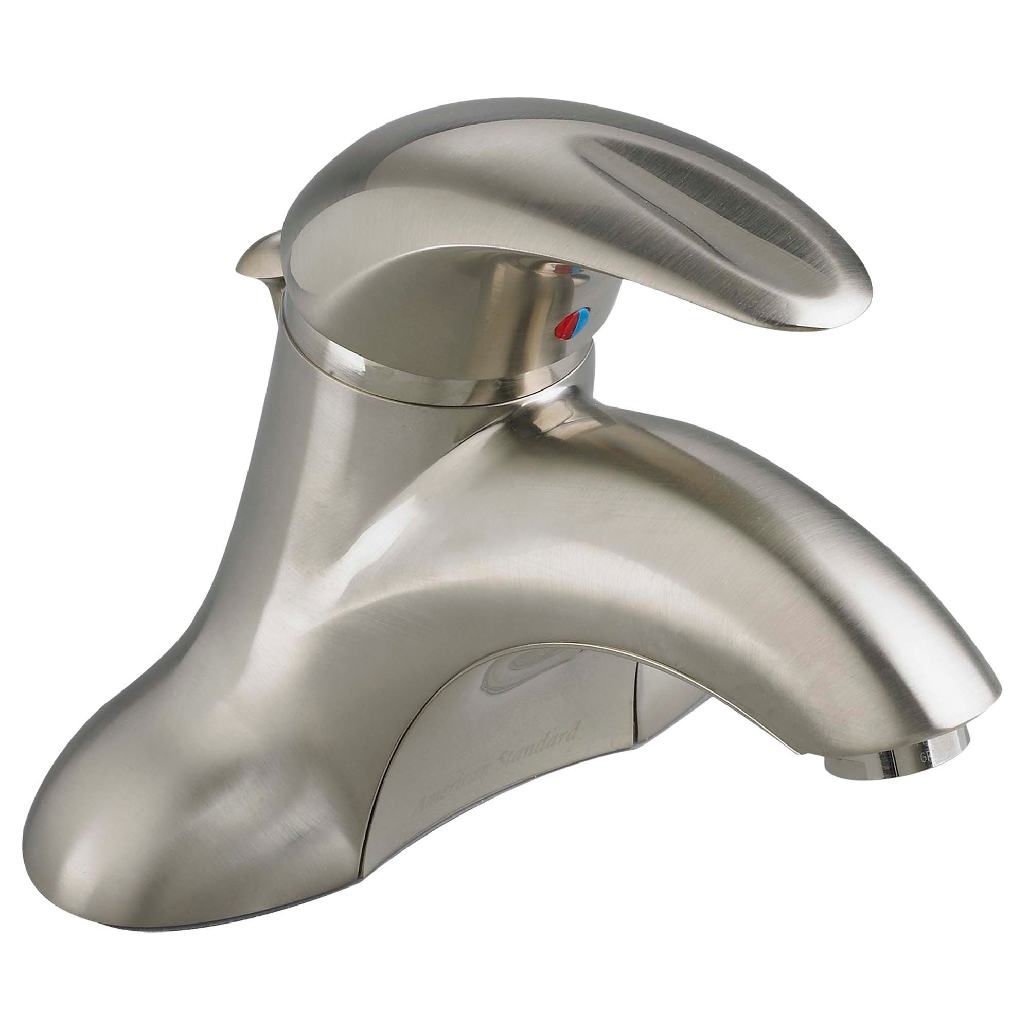 American Standard Reliant 3 Single Handle 4-Inch Centerset Bathroom Faucet - 1.2 GPM Low Flow, Brushed Nickel Finish for Water Conservation - Perfect for Small Bathrooms, Powder Rooms & Vanity Sinks
