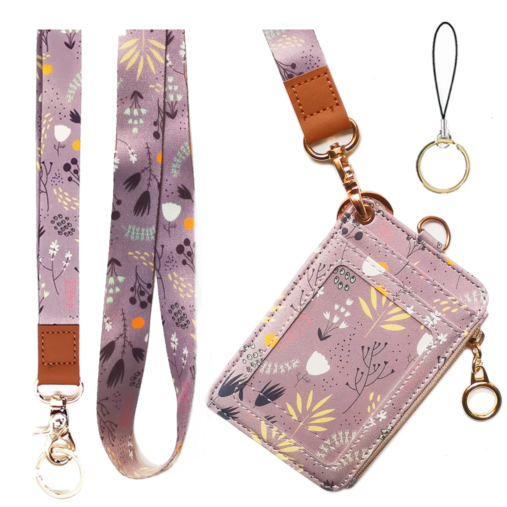 ID Badge Lanyard Wallet for Women - Office & Event Use