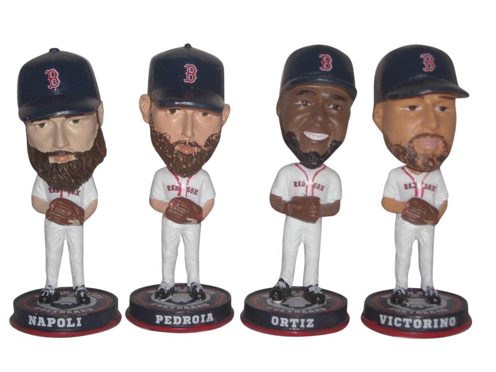 Boston Red Sox 2013 World Series Champions Mini Bobblehead Set - 4 Pack 3.5