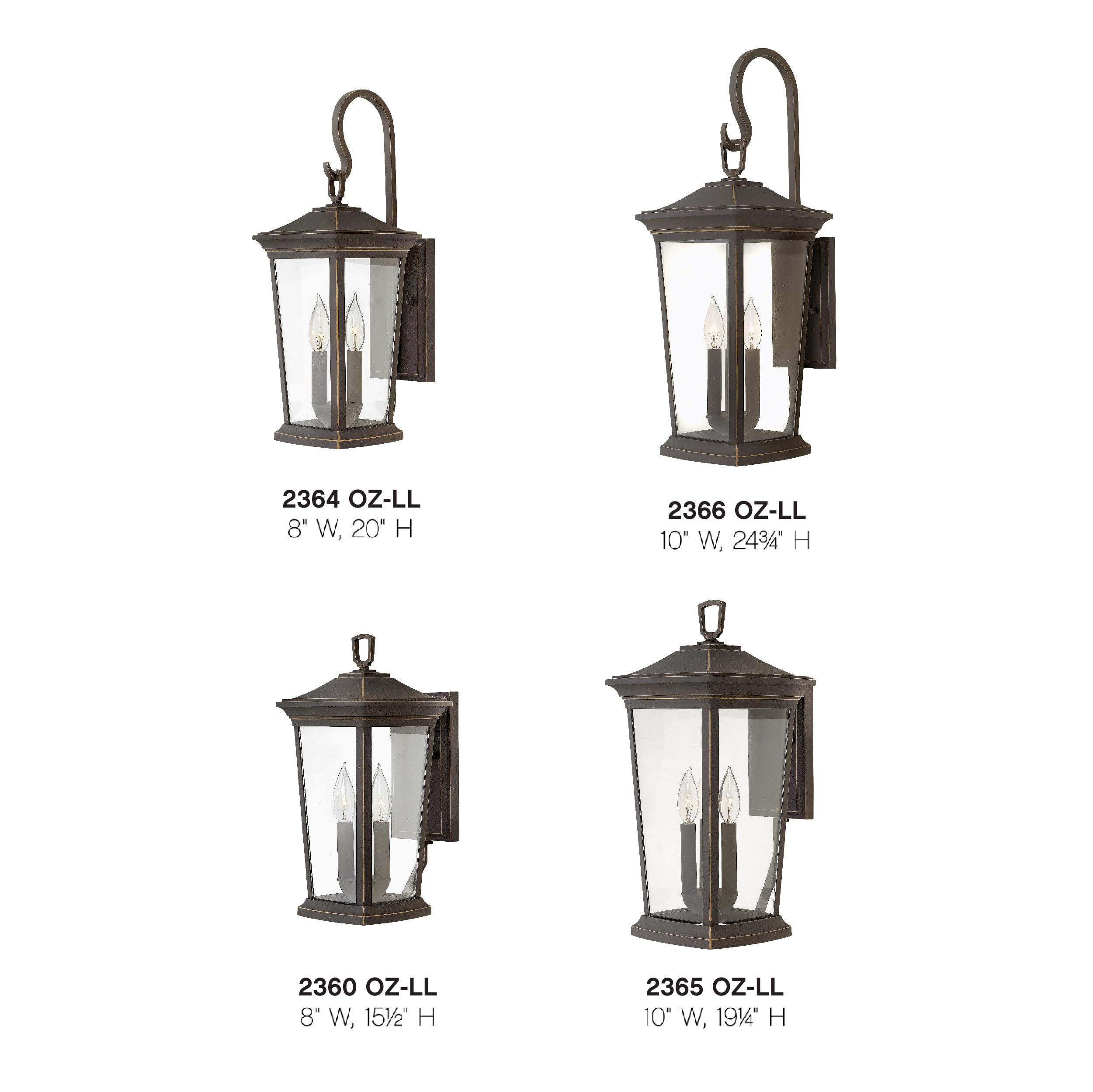 Hinkley Bromley 2360OZ Small Outdoor Wall Mount Lantern in Oil Rubbed Bronze - Perfect for Porch, Patio, Garden & Entryway Lighting