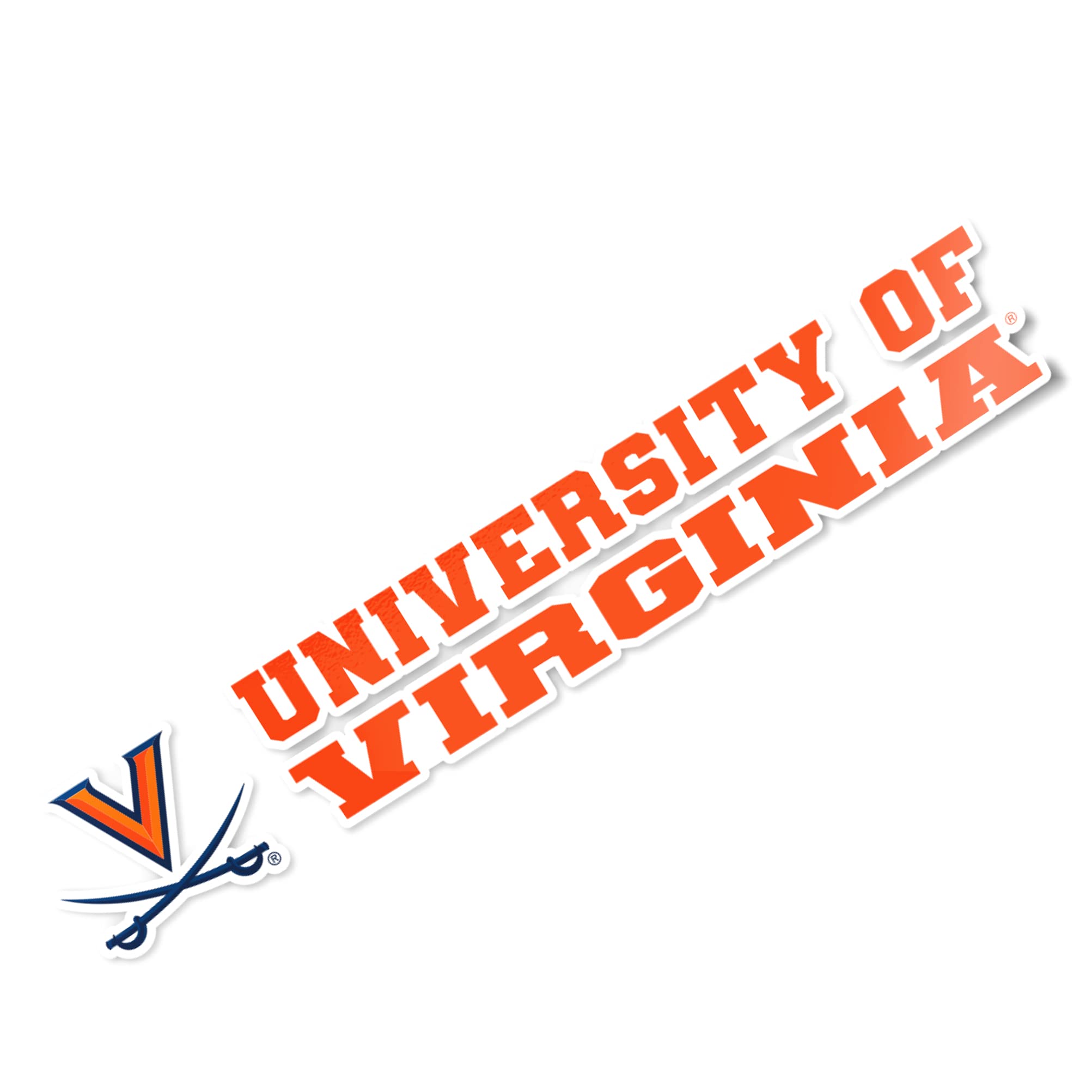 University of Virginia UVA Cavaliers Wahoos Vinyl Decal Sticker - 8 Inch Waterproof Laptop, Water Bottle, Car & Scrapbook Decoration - Perfect for College Dorms, Game Days & Alumni Pride
