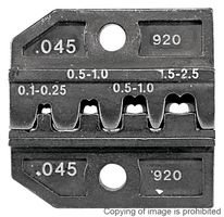 Rennsteig 624-045-3-0 Die Set for Non-Insulated Plug Connectors - Professional Crimping Tool for Electrical Wiring & Automotive Applications