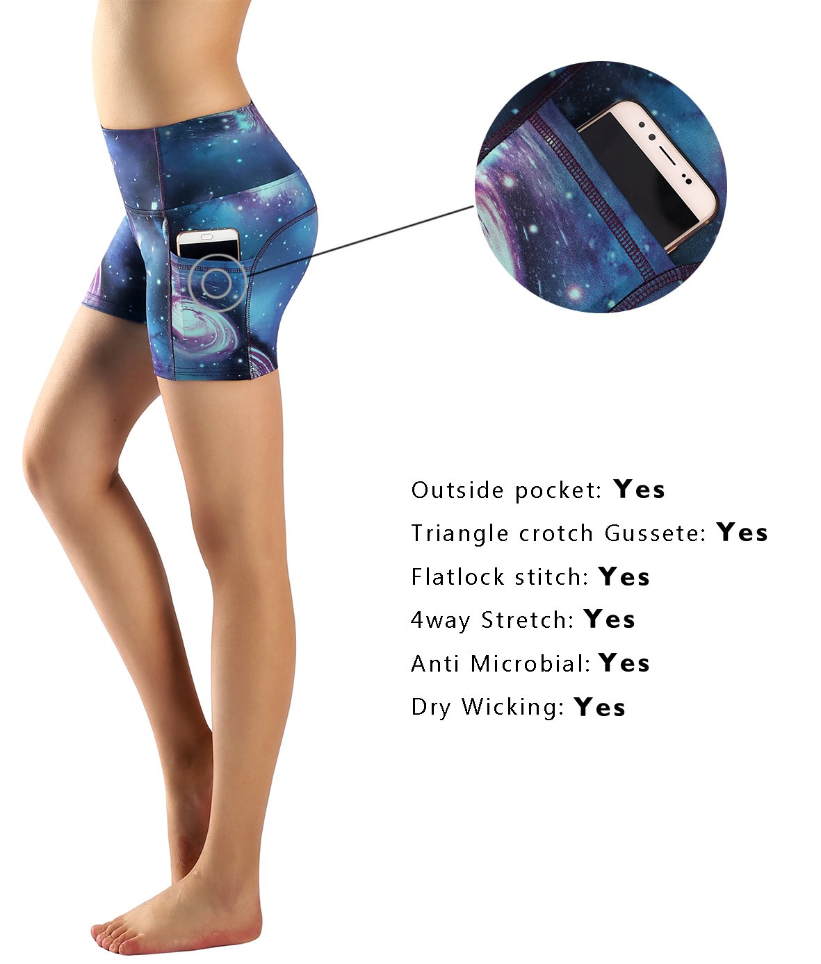 Munvot High Waist Women's Running Shorts with Pockets - Workout Yoga Athletic Shorts for Women - Perfect for Gym, Jogging, Yoga & Lounge Wear