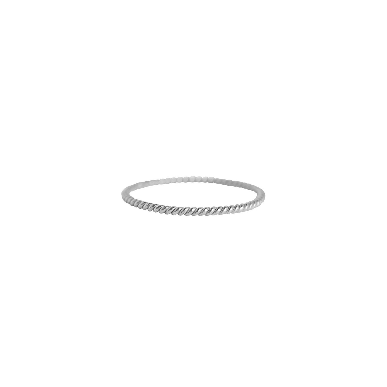 Silver Twist Band Ring for Women - Elegant Stackable Jewelry for Everyday Wear, Gift Giving & Special Occasions