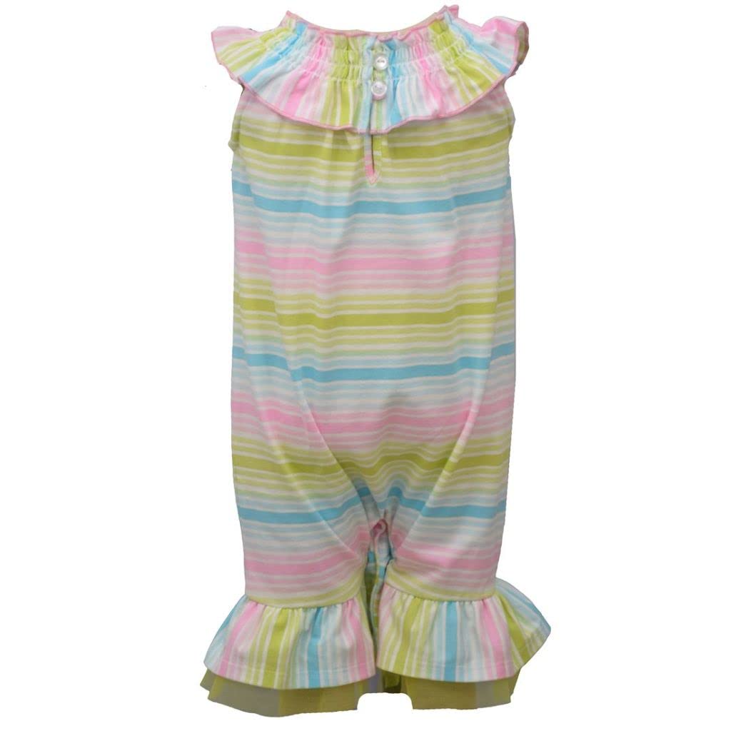 Bonnie Jean Girls' Easter Bunny Jumpsuit Romper - Cute Baby Coverall for Spring & Easter Outfits | Perfect for Holiday Photos, Parties & Family Gatherings