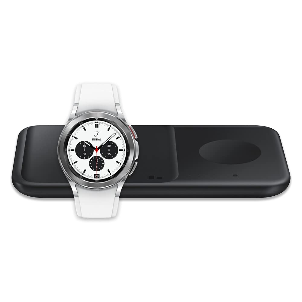 SAMSUNG Galaxy Watch 4 Classic 42mm LTE Smartwatch - Silver (US Version) with Fast Wireless Charging Pad - Fitness Tracker, Heart Rate Monitor, Sleep Tracking - Perfect for Workouts, Running & Daily Use