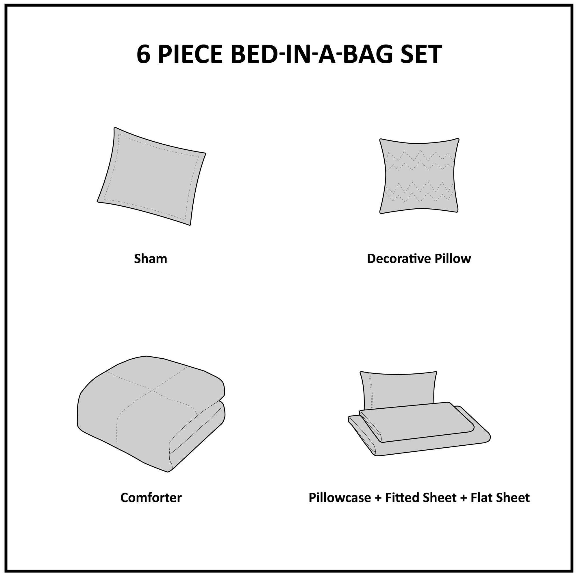 Mi Zone Kids Alicia Cozy 6-Piece Twin Bed in a Bag Set - Soft Comforter & Complete Sheet Set with Playful Print, Pink Girls Bedding for Cozy Sleep & Room Decor | Perfect for Kids' Bedrooms, Sleepovers & Nursery Decor