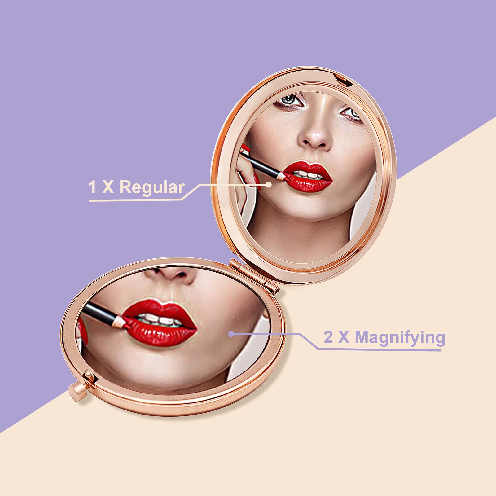 16th Birthday Gifts for Girls - Elegant Travel Makeup Mirror Compact for Teen Girls | Perfect Sweet 16 Gift for Daughter, Granddaughter, Niece or Best Friend | Great for Travel, Prom, Dorm Room & Everyday Use