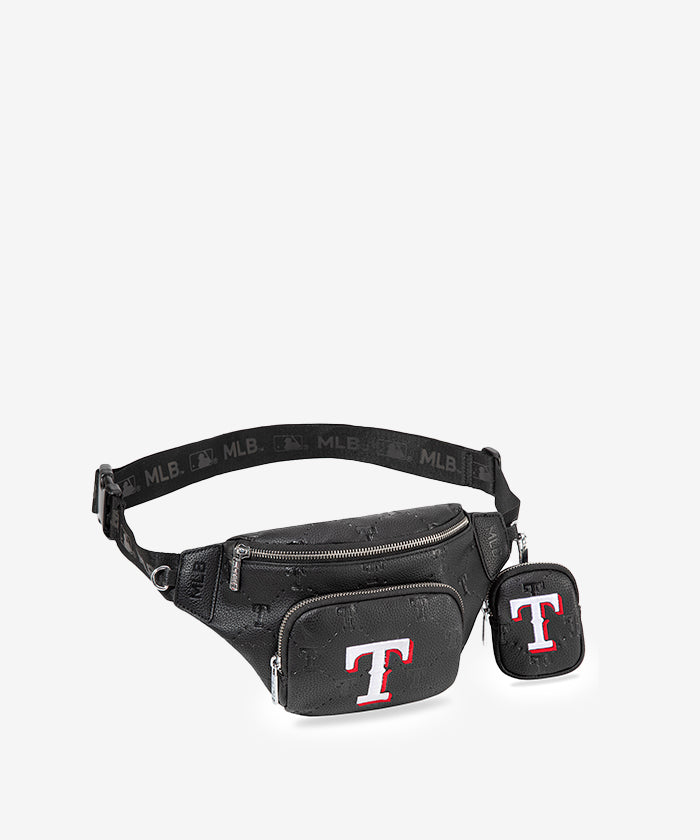 MLB Texas Rangers Waist Pack - Adjustable Belt Bag for Men & Women - Perfect for Baseball Games, Concerts & Travel