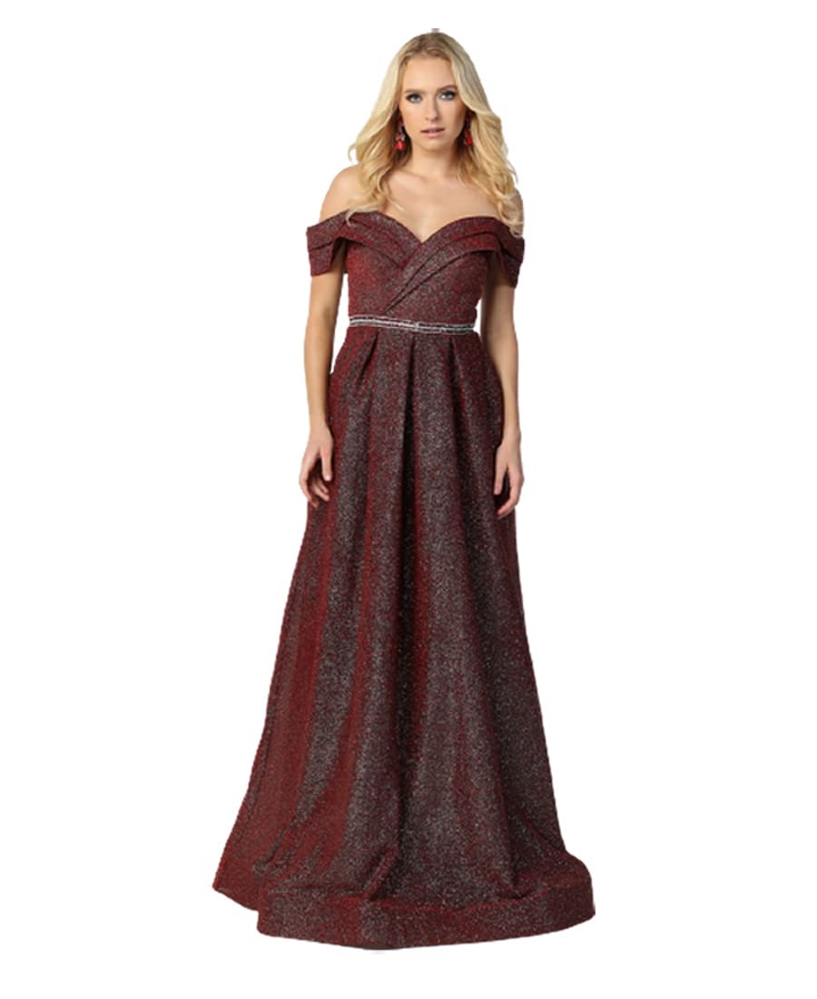 Elegant Red Carpet Glitter Formal Gown for Women - Sparkling Evening Dress for Prom, Gala & Special Occasions