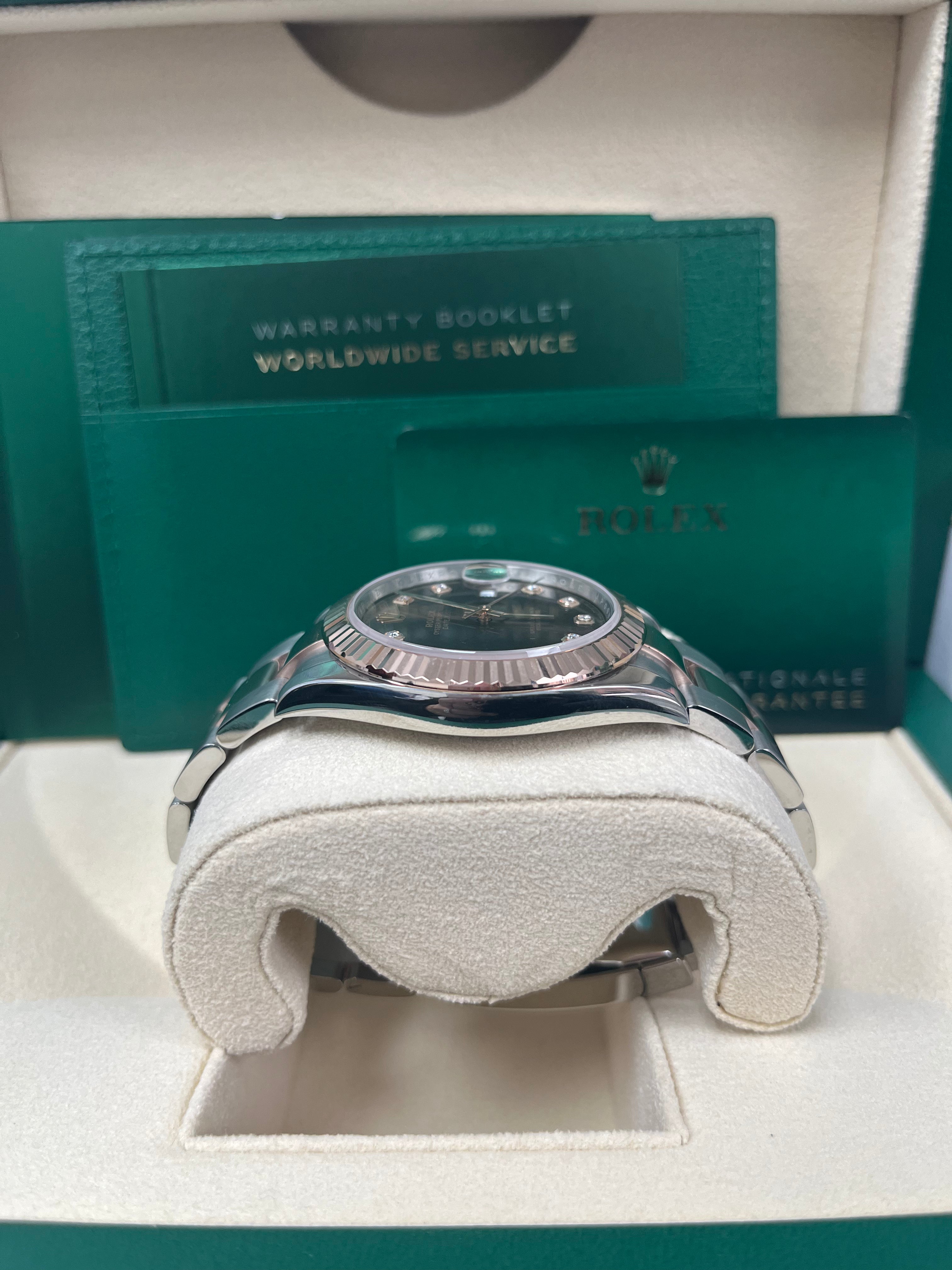 Rolex Datejust 41 Men's Watch - Stainless Steel & Everose Gold, Chocolate Diamond Dial, Oyster Bracelet Ref.126331 | Luxury Dress Watch for Business & Formal Occasions