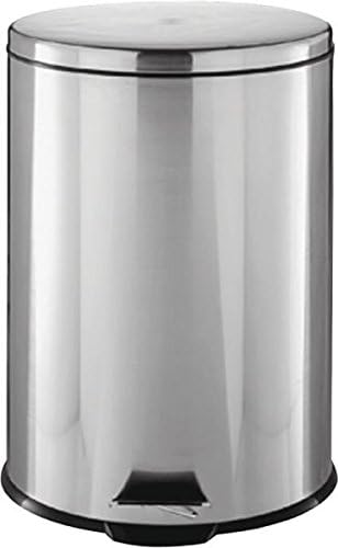Rocky Mountain Goods 1.85 Gallon Small Step Trash Can - Stainless Steel Foot Pedal Garbage Bin with Removable Pail & Handle - Heavy Duty Metal Wastebasket for Bathroom, Bedroom, Office - Perfect for Discreet Disposal in Home & Workspaces