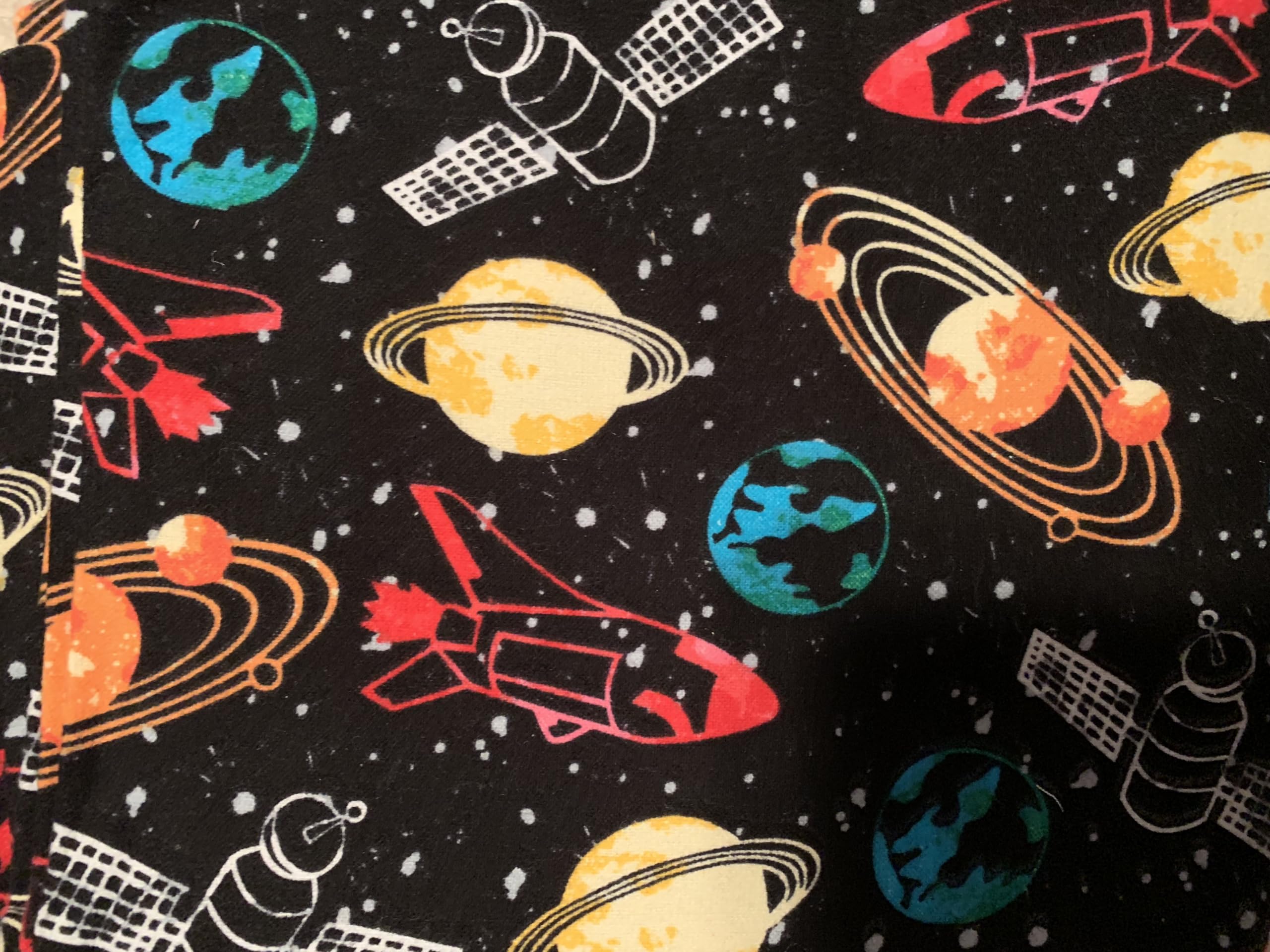 5 lbs Weighted Blanket with Dragon, Planet, Rocket & Alien Designs - Washable Flannel for Gaming, Stress Relief & Better Sleep