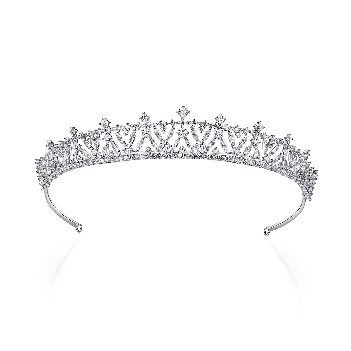 Elegant Cubic Zirconia Wedding Tiara for Bride - Sparkling Hair Jewelry for Women | Perfect for Bridal Showers, Weddings & Special Occasions