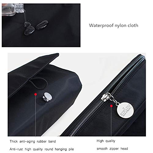 Waterproof Cosmetic Bag for Makeup Brushes - Travel Organizer & Rolling Pouch for Cosmetics Case - Perfect for Travel, Gym, and Daily Makeup Storage
