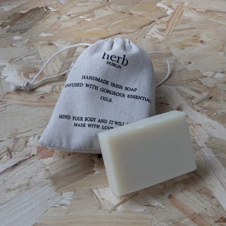 Organic Lemongrass Handmade Soap by Herb Dublin - Natural, Vegan & Moisturizing for Sensitive Skin - Perfect for Daily Cleansing, Spa & Gift Giving
