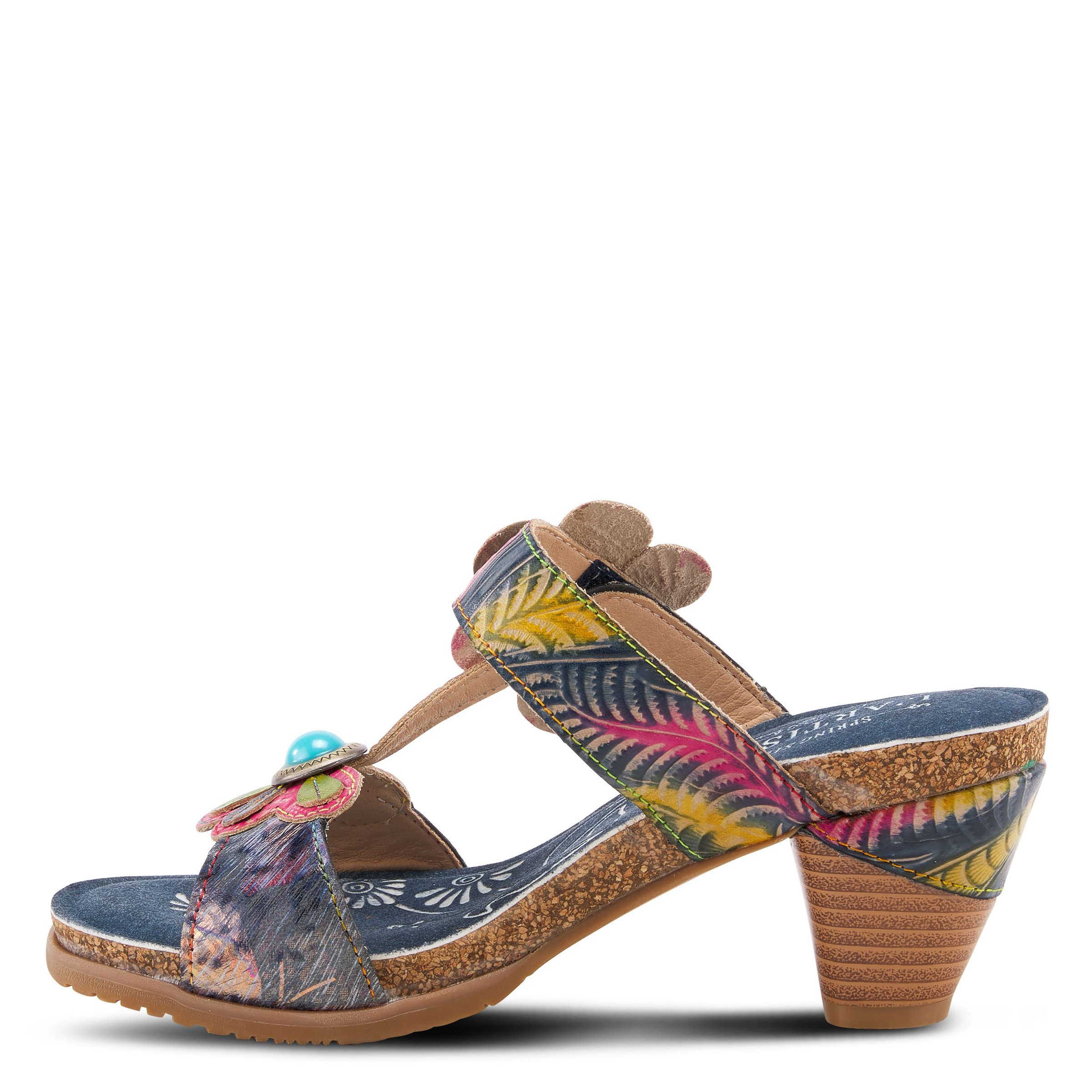 L'Artiste by Spring Step Bari Navy Multi Women's Comfortable Slip-On Loafers Size 9 (US) - Perfect for Casual Wear, Office & Travel