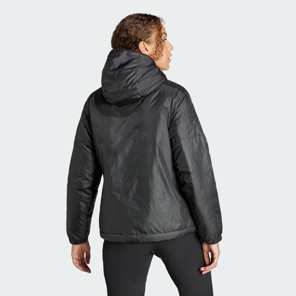 Adidas Women's Essentials Insulated Hooded Jacket - Lightweight Winter Coat for Running, Hiking & Outdoor Activities