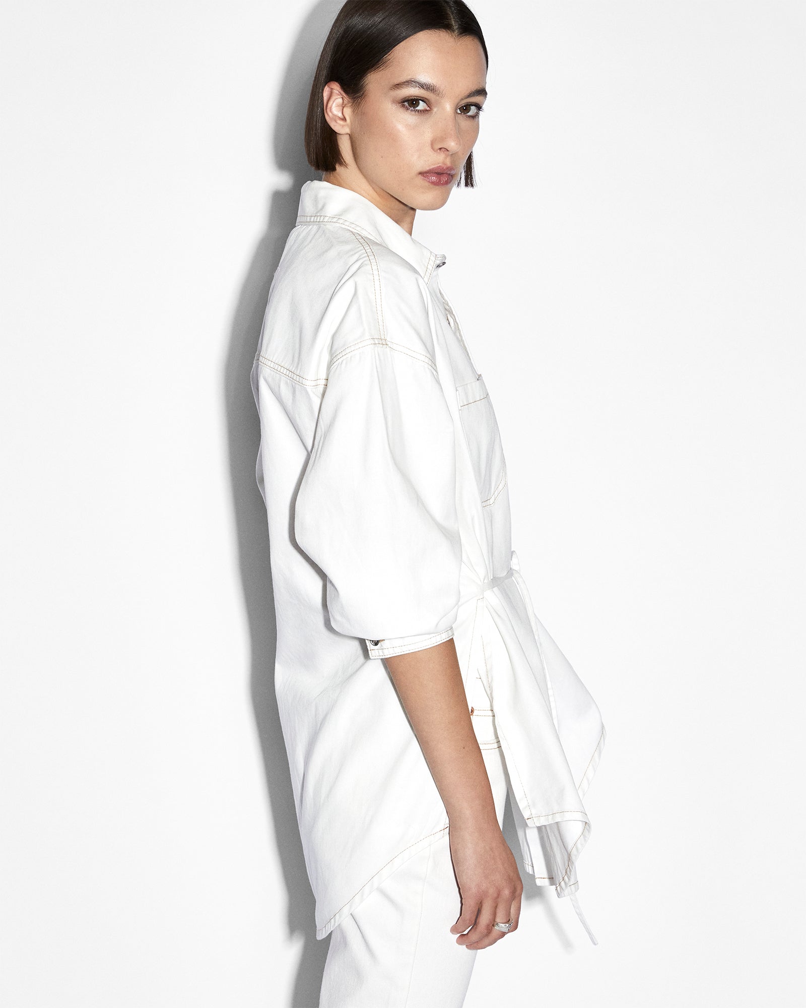 Oversized Tie Long Sleeve Shirt for Women - Sugar Rush Print Casual Blouse - Perfect for Work, Date Night & Everyday Wear