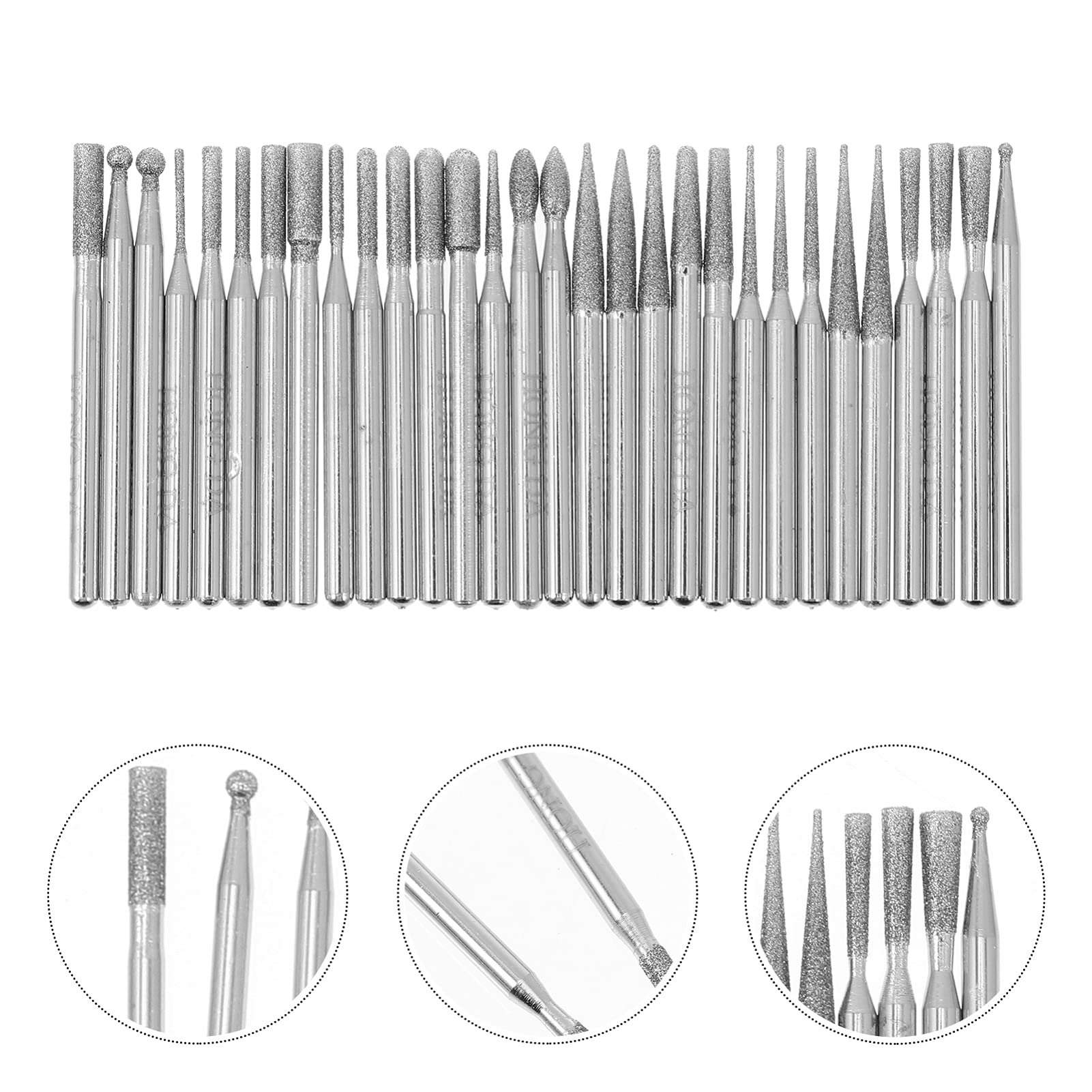 Beaupretty 30PCS Professional Nail Drill Bits Set - Sanding, Grinding & Polishing Heads for Manicure & Pedicure - Nail Art Accessories Kit for Acrylic, Gel & Natural Nails - Perfect for Home & Salon Use