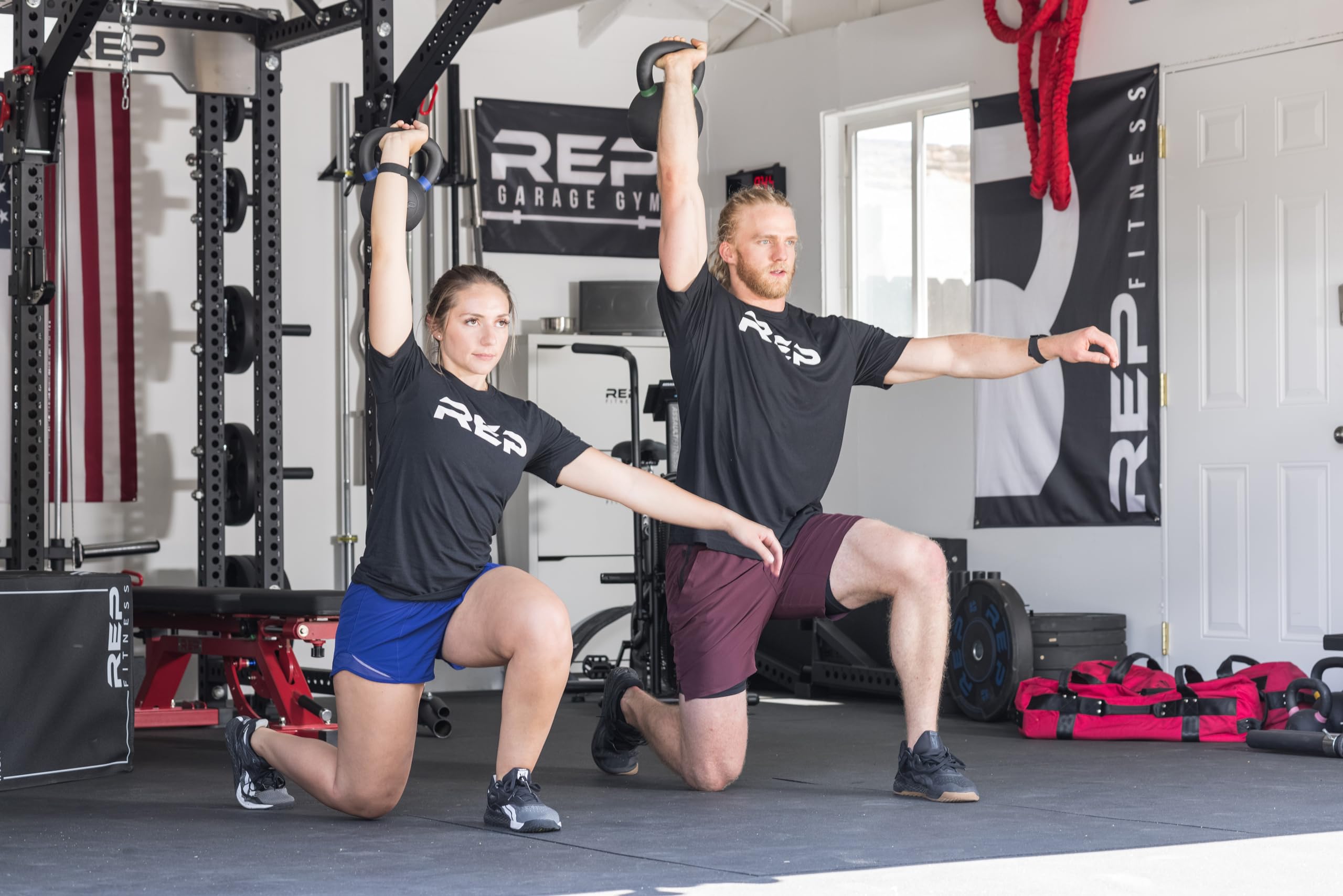 REP FITNESS Kettlebells for Strength Training, CrossFit & Home Gym Workouts - Cast Iron Weights with LB/KG Markings - Perfect for HIIT, Functional Fitness & Full-Body Exercises