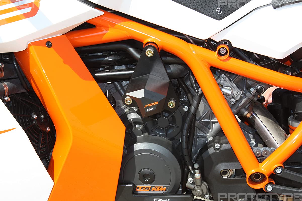 T-Rex Racing No Cut Frame Sliders & Case Covers for KTM RC8 / RC8R / RC8RR (2008-2015) - Motorcycle Crash Protection for Track & Street Riding