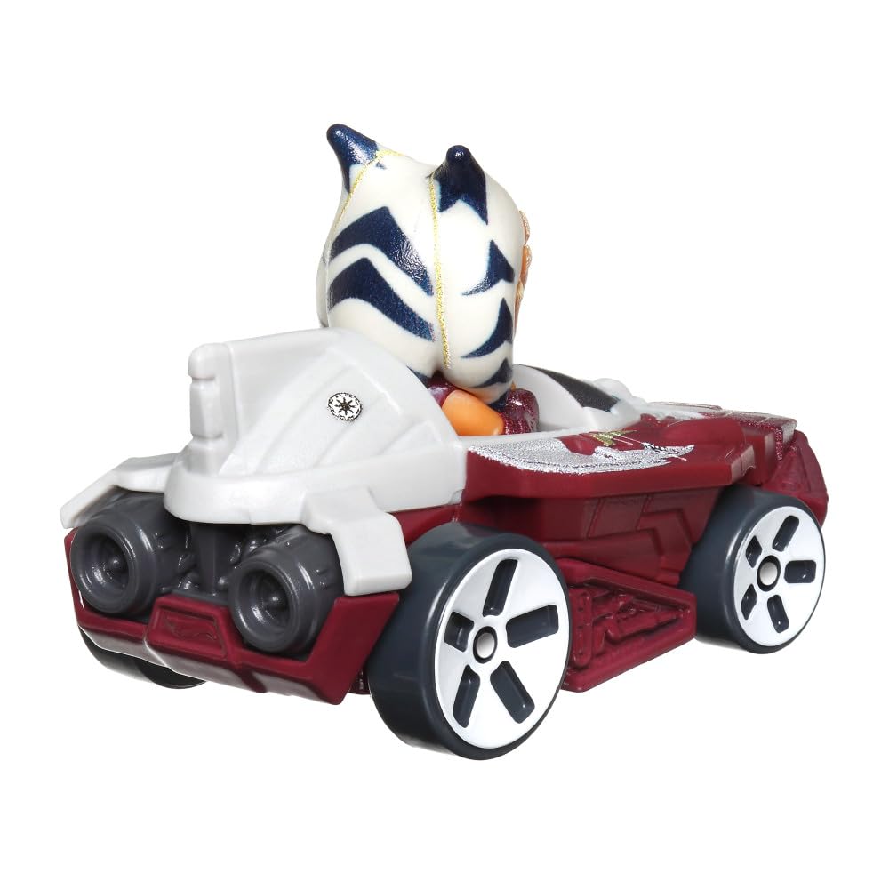 Hot Wheels RacerVerse Ahsoka Toy Vehicle - Star Wars Collectible Die-Cast Car for Kids & Adults - Perfect for Playtime, Display & Gift Giving