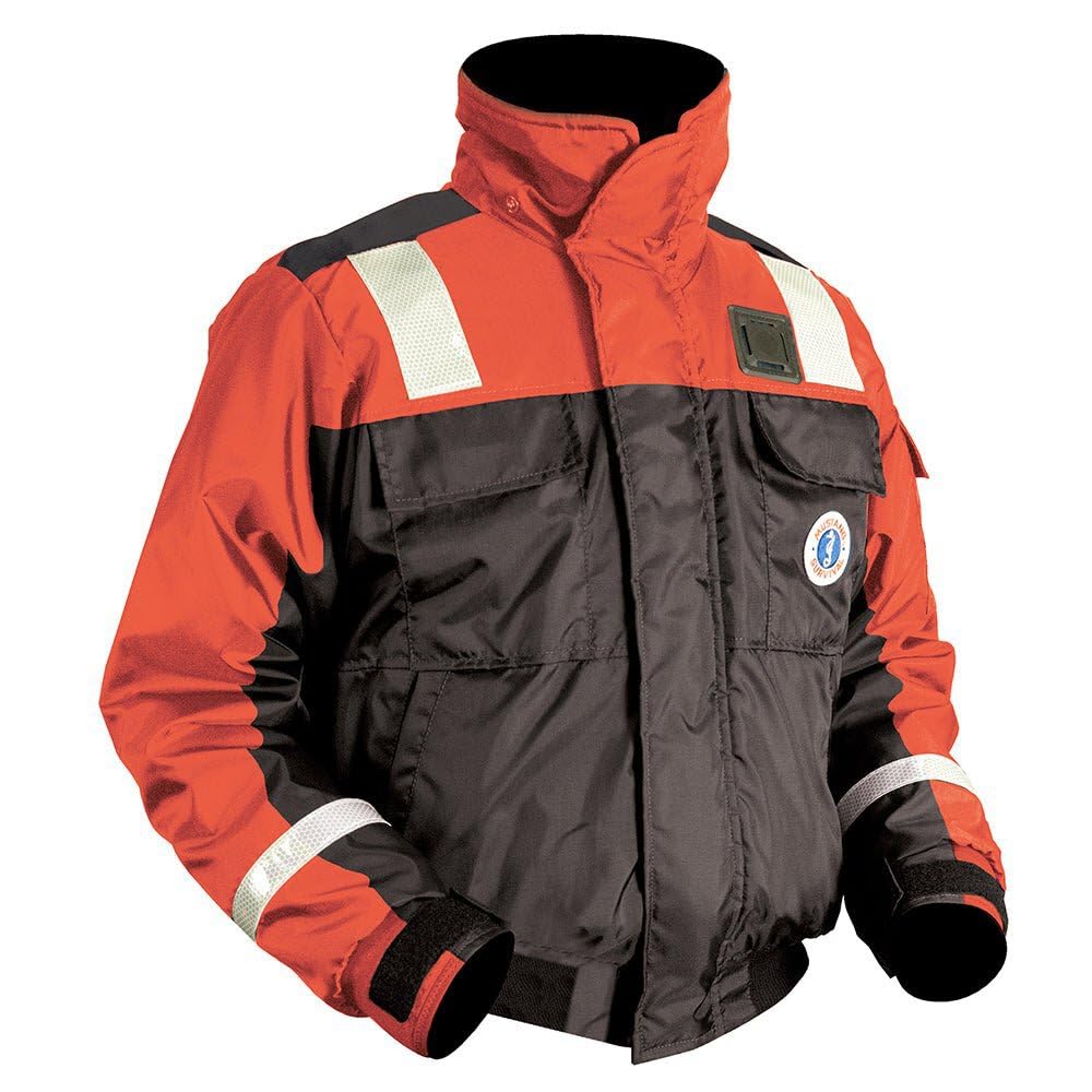 MUSTANG SURVIVAL Classic Flotation Jacket with SOLAS Reflective Tape - Waterproof Safety Jacket for Boating, Fishing & Marine Activities