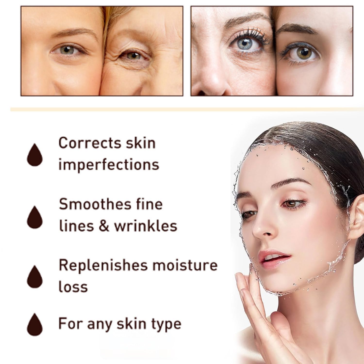 2024 Best Anti-Aging Face Serum - Luxe Regenerating Wrinkle Treatment for All Skin Types (0.5 Fl Oz, 2-Pack) | Day & Night Use for Youthful Glow