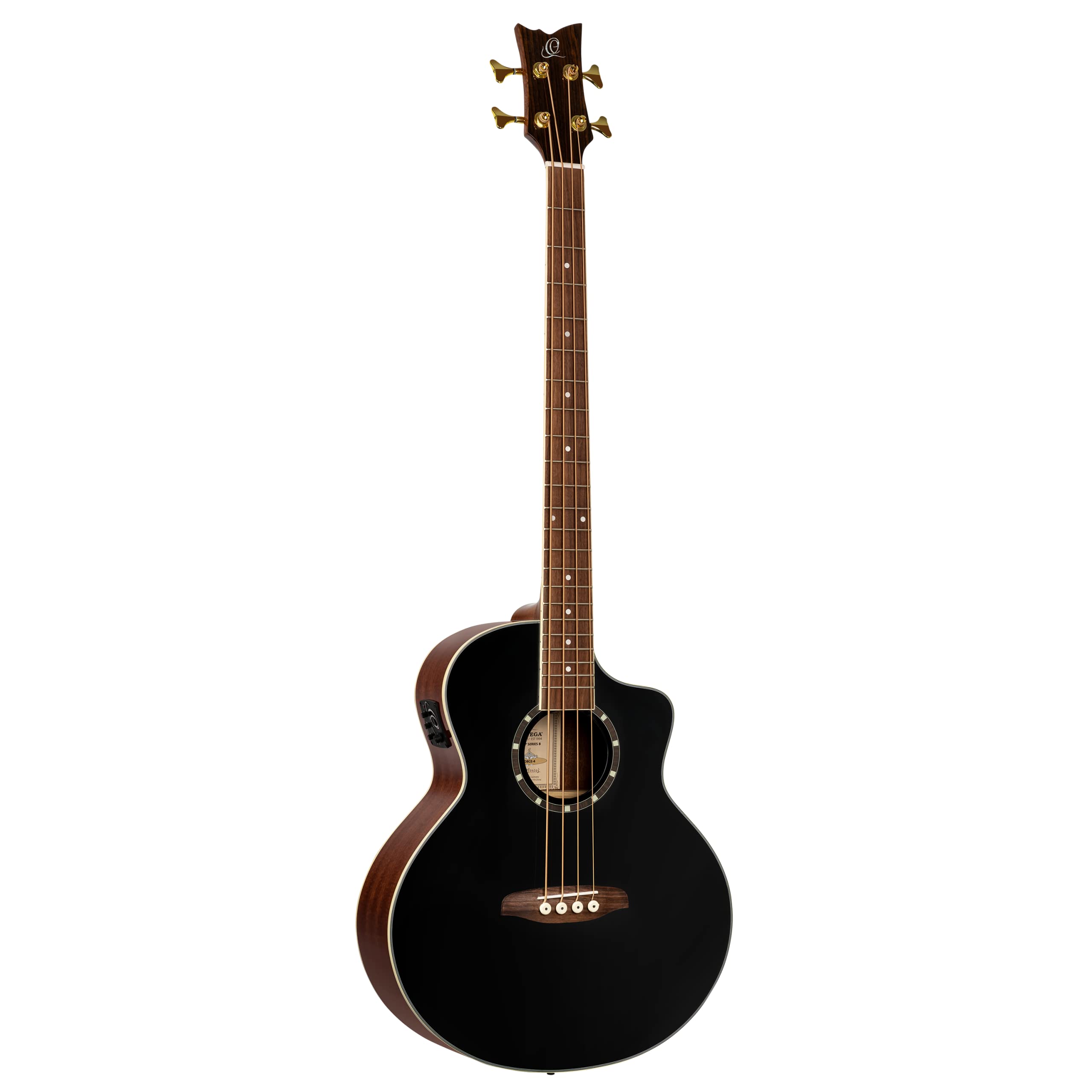 Ortega 4-String Acoustic Bass Guitar - Professional Quality for Live Performances & Studio Recording