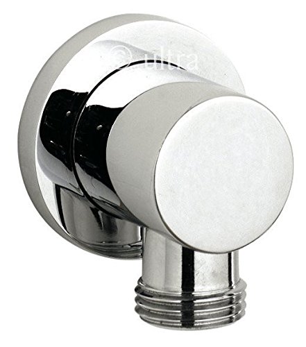 Modern Chrome Shower Elbow Outlet - 55mm x 45mm Minimalist Bathroom Accessory for Spa-Like Shower Experience