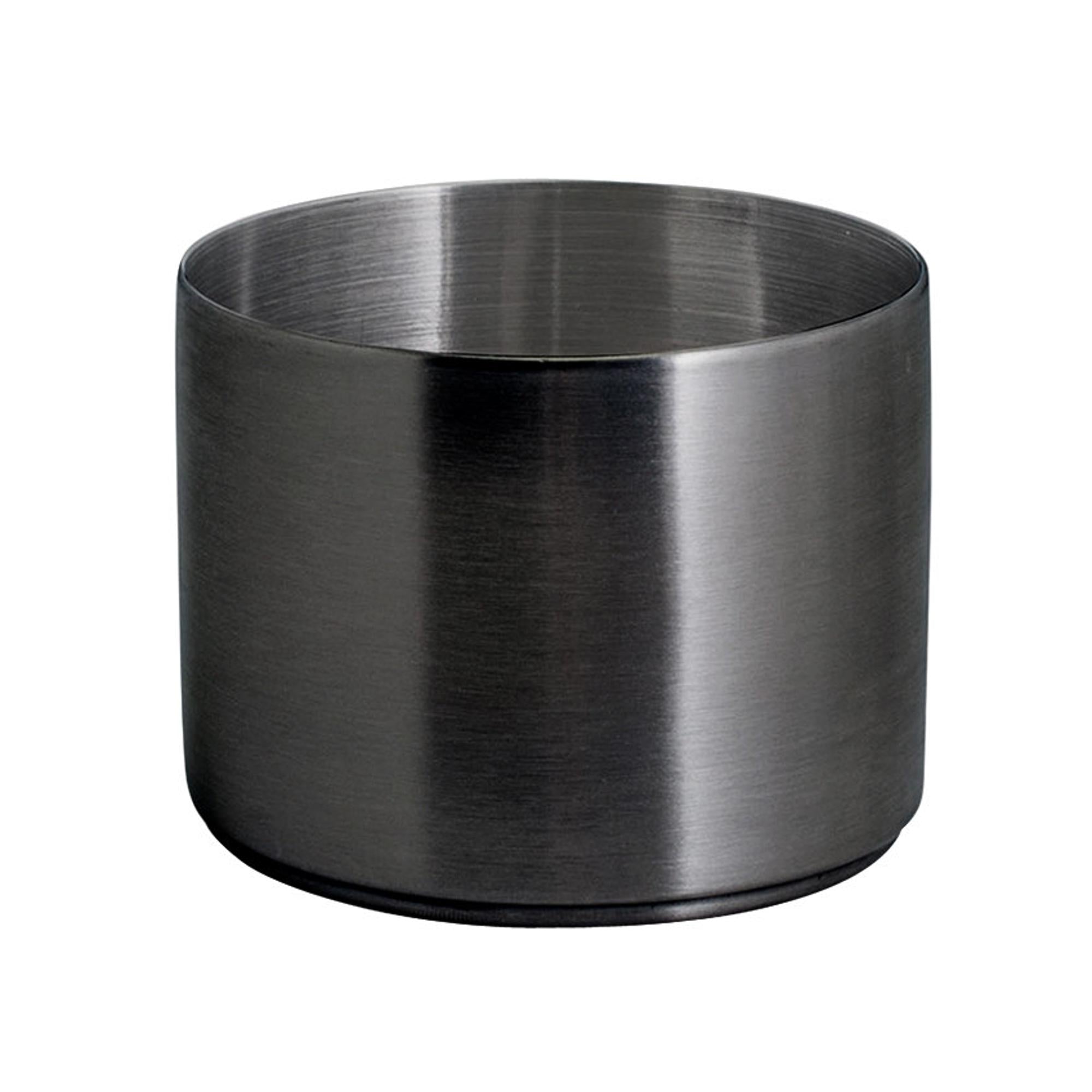 Premium 9 oz Brushed Stainless Steel Ramekins - Set of 12, Round Soho Style - Perfect for Baking, Serving Desserts & Appetizers, Restaurant & Home Kitchen Use