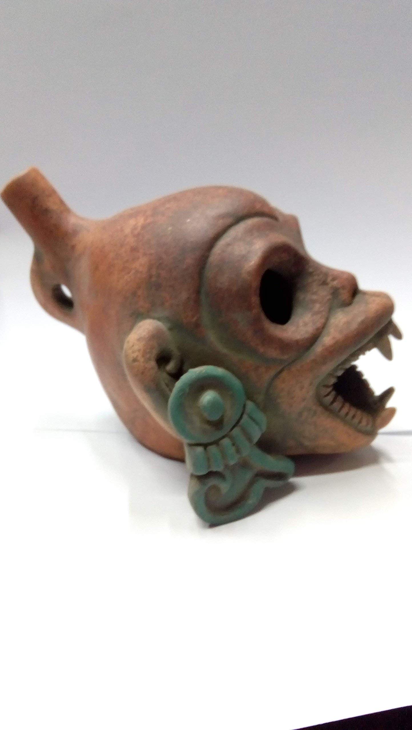 Aztec Death Whistle - Mictlantecuhtli God of the Dead Halloween Decoration | Authentic Mexican Pre-Hispanic Craft for Home Altars, Dia de los Muertos Celebrations & Cultural Displays