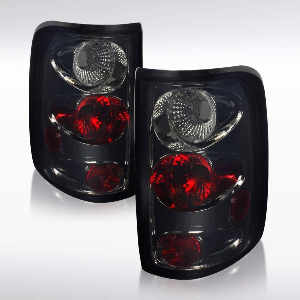 AUTOZENSATION Smoke Lens Tail Lights for 2004-2008 Ford F-150 Styleside - Left & Right Pair Assembly - Durable Replacement for Improved Visibility & Style - Perfect for Off-Roading, Truck Upgrades & Night Driving