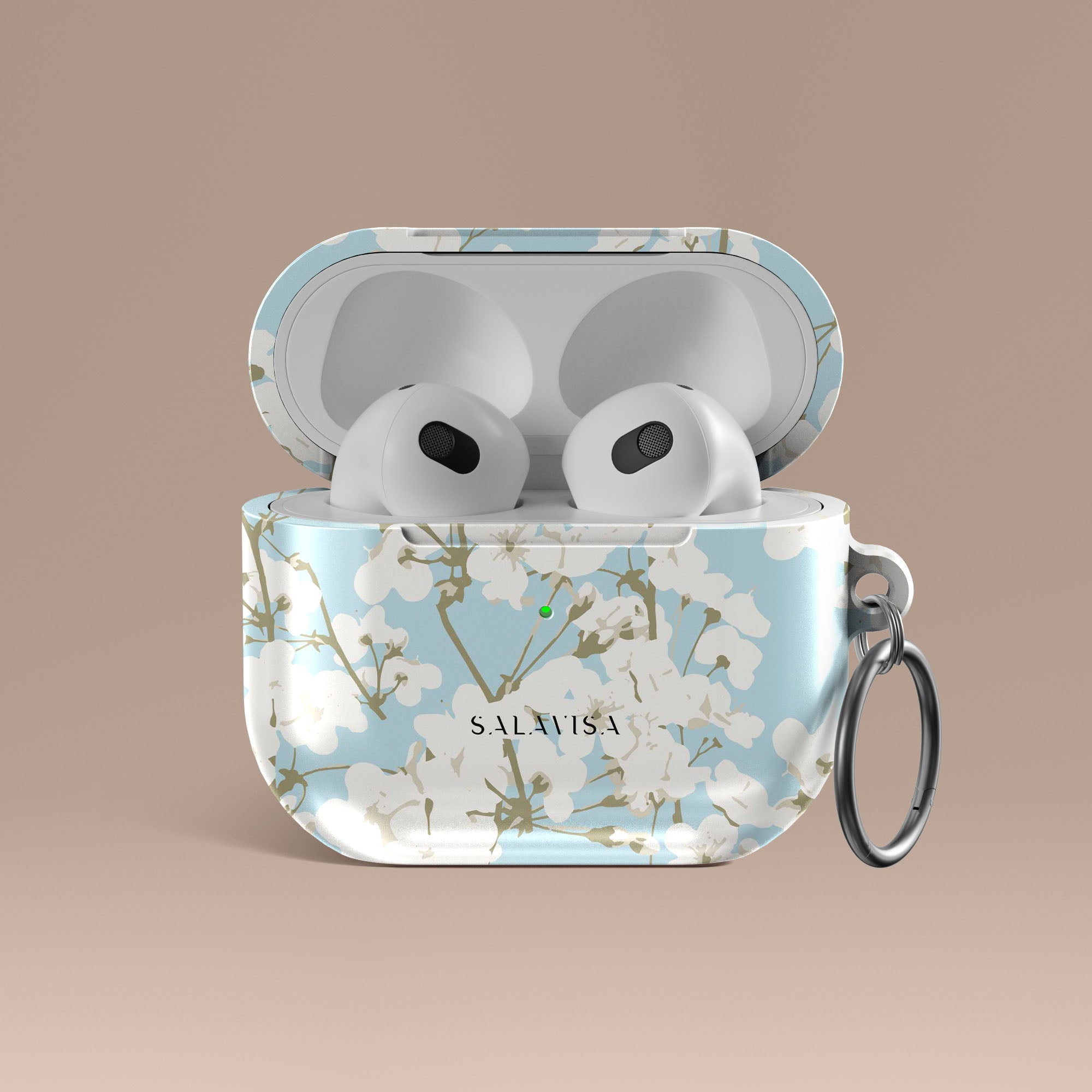 Cute Spring Apple Flower AirPods Case Cover - Protective Silicone Case for AirPods 1/2/3 & Pro - Perfect for Spring Fashion, Gifts & Daily Use