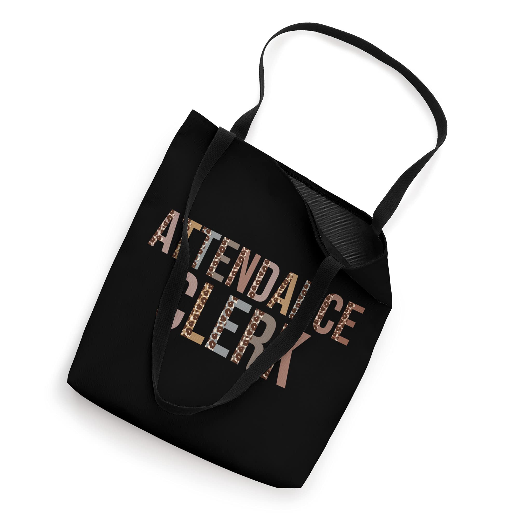 Funny Leopard Print Tote Bag for School & Office - Perfect for Attendance Clerk Supplies, Back to School Essentials & Daily Commute