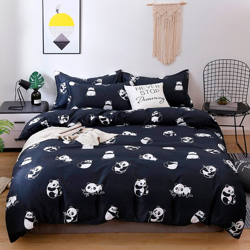 Premium Panda Bedding Set - Soft & Cozy 3-Piece Comforter Set for Panda Lovers - Perfect for Kids' Rooms, Dorm Decor, and Animal-Themed Bedrooms